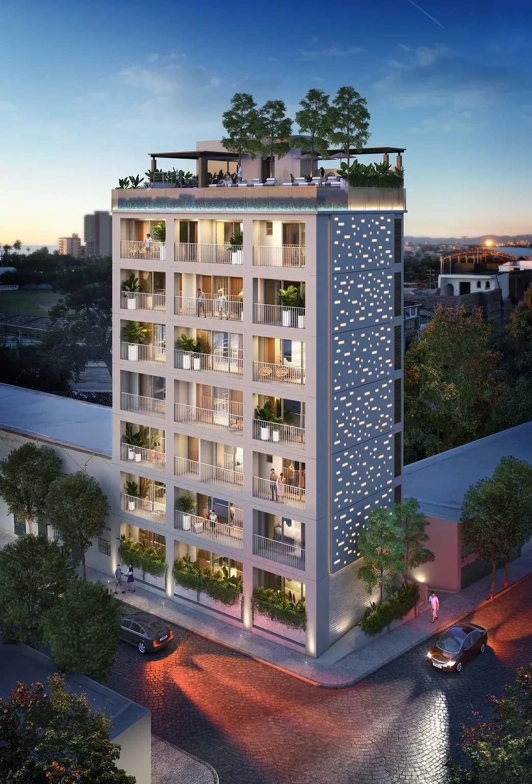Render aéreo de KUU Puerto Vallarta